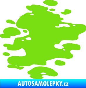 Samolepka Skvrna 001 pravá kaňka zelená kawasaki