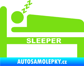 Samolepka Sleeper zelená kawasaki