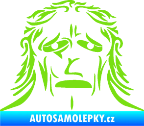 Samolepka Sněžný muž zelená kawasaki