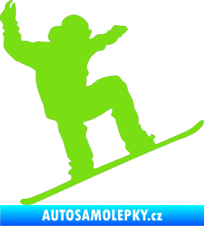 Samolepka Snowboard 003 pravá zelená kawasaki