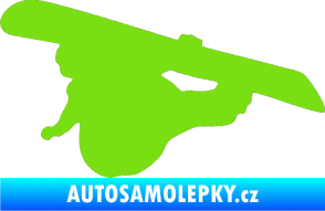 Samolepka Snowboard 007 levá zelená kawasaki