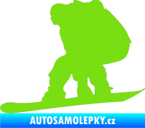 Samolepka Snowboard 010 levá zelená kawasaki