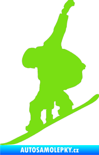 Samolepka Snowboard 018 levá zelená kawasaki