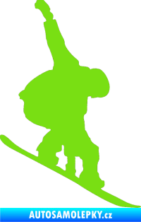Samolepka Snowboard 018 pravá zelená kawasaki