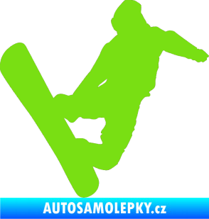 Samolepka Snowboard 020 pravá zelená kawasaki