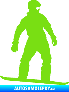 Samolepka Snowboard 024 pravá zelená kawasaki
