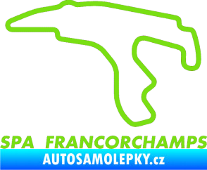 Samolepka Okruh Spa Francorchamps zelená kawasaki