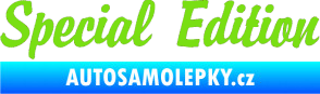 Samolepka Special edition 001 zelená kawasaki