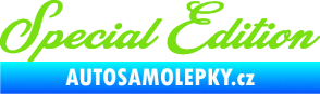 Samolepka Special edition 003 nápis zelená kawasaki