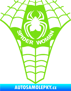 Samolepka Spider woman pavoučí žena zelená kawasaki