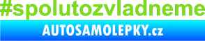 Samolepka #spolutozvladneme zelená kawasaki