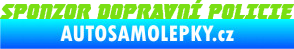 Samolepka Sponzor dopravní policie 001 zelená kawasaki