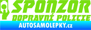 Samolepka Sponzor dopravní policie 004 zelená kawasaki