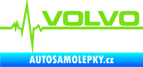 Samolepka Srdeční tep 037 pravá Volvo zelená kawasaki