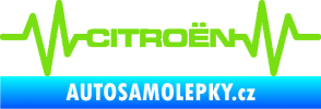 Samolepka Srdeční tep 057 Citroen zelená kawasaki