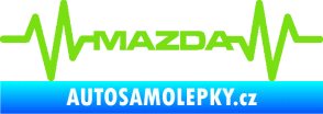 Samolepka Srdeční tep 059 Mazda zelená kawasaki