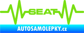 Samolepka Srdeční tep 061 Seat zelená kawasaki