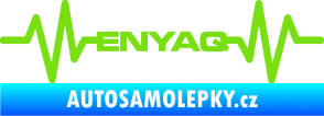 Samolepka Srdeční tep 063 Enyaq zelená kawasaki