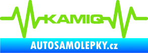 Samolepka Srdeční tep 067 Kamiq zelená kawasaki