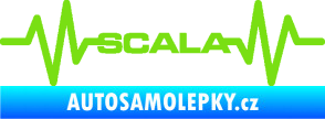 Samolepka Srdeční tep 075 Scala zelená kawasaki