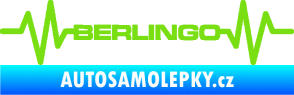Samolepka Srdeční tep 093 Berlingo Citroen zelená kawasaki