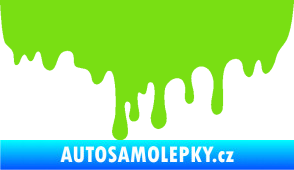Samolepka Stékájící skvrna 001 pravá krevní cákanec zelená kawasaki