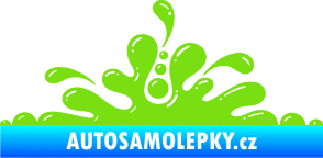 Samolepka Stékající skvrna 003 levá kaňka zelená kawasaki