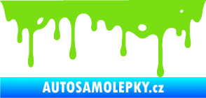 Samolepka Stékající skvrna 004 pravá zelená kawasaki