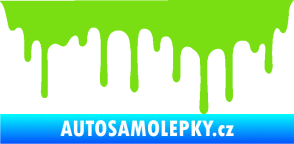 Samolepka Stékající skvrna 008 levá zelená kawasaki