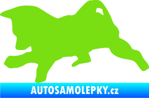 Samolepka Štěňátko 002 levá německý ovčák zelená kawasaki