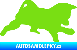 Samolepka Štěňátko 002 pravá německý ovčák zelená kawasaki