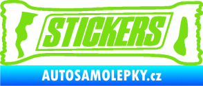 Samolepka Stickers nápis zelená kawasaki
