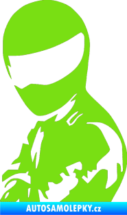 Samolepka Stig levá zelená kawasaki