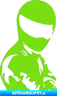 Samolepka Stig pravá zelená kawasaki