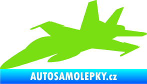 Samolepka Stíhací letoun 001 levá zelená kawasaki