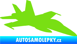 Samolepka Stíhací letoun 001 pravá zelená kawasaki