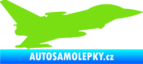 Samolepka Stíhací letoun 002 pravá zelená kawasaki