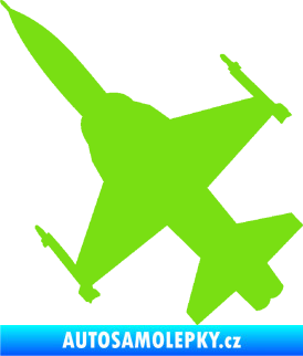 Samolepka Stíhací letoun 003 levá zelená kawasaki