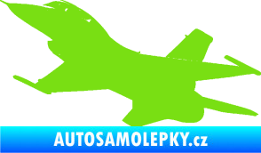 Samolepka Stíhací letoun 004 levá zelená kawasaki