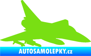 Samolepka Stíhací letoun 005 pravá zelená kawasaki
