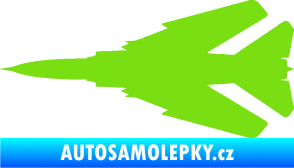 Samolepka Stíhací letoun 007 levá MIG zelená kawasaki