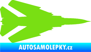 Samolepka Stíhací letoun 007 pravá MIG zelená kawasaki