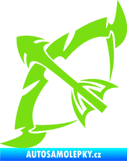 Samolepka Střelec 003 levá zelená kawasaki