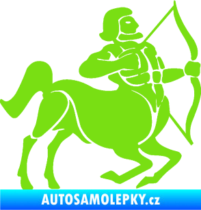 Samolepka Střelec 004 pravá zelená kawasaki