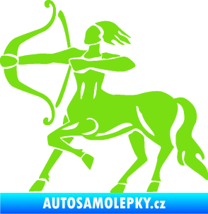 Samolepka Střelec 005 levá zelená kawasaki