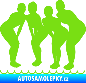 Samolepka Synchronizované plavání 001 tým zelená kawasaki