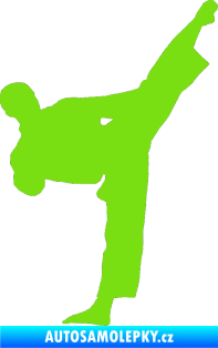 Samolepka Taekwondo 002 pravá zelená kawasaki