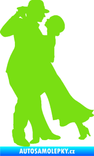 Samolepka Tanec 013 levá tango  zelená kawasaki