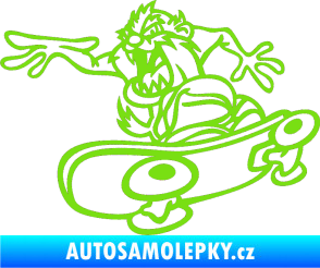 Samolepka Tazman skate levá zelená kawasaki
