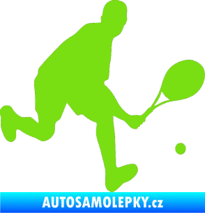 Samolepka Tenista 007 pravá zelená kawasaki